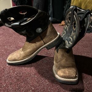 Children's Cowboy Boots in Brown and Black